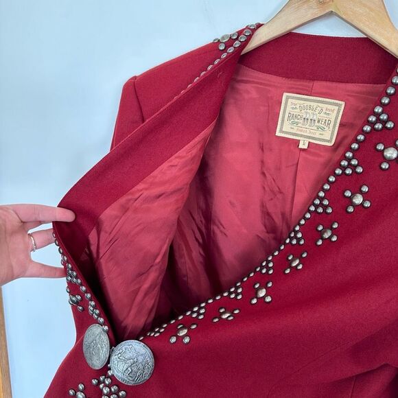 Double D Ranch Maroon Embellished Blazer - Picture 11 of 14